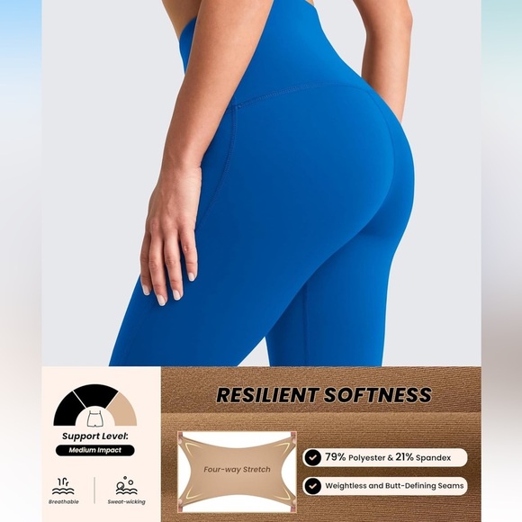 Queenike & Athletic brand 27” high waisted leggings. Size 4/6. - Picture 4 of 10